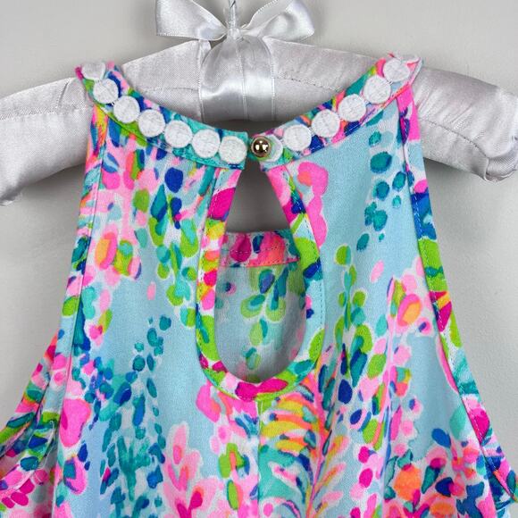 Lilly Pulitzer Girls Mini Pearl Soft Shift Dress Multi Catch the Wave 10 - Picture 6 of 6